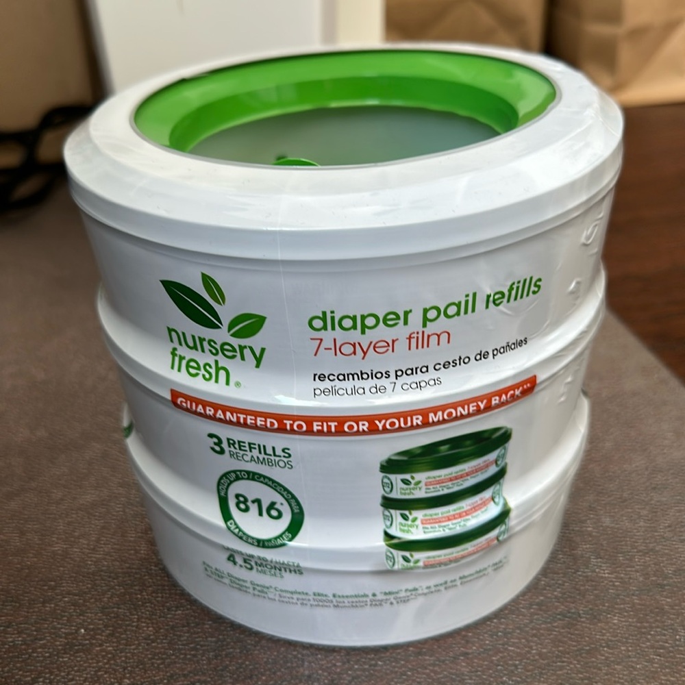 6 Pack Refills - Nursery Fresh Diaper Pail - New
